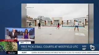 New free pickleball courts open at Westfield UTC