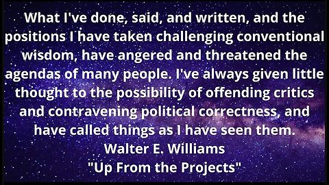 Book Review: Up From the Projects by Walter E Williams