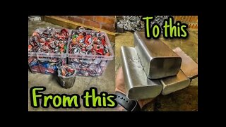 Aluminum Can Meltdown at Home and Make Clean Aluminum Ingots