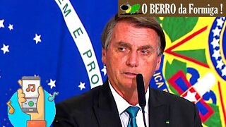 Reação do Bolsonaro com celular tocando no meio do discurso