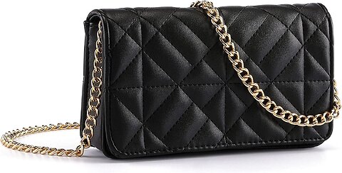 CHIC DIARY Small Crossbody Bags for Women Round Quilted Purse with Tassel Faxu Leather Shoulder...