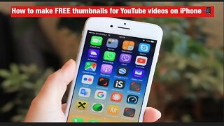 How to make FREE YouTube Thumbnails on IPhone 📲