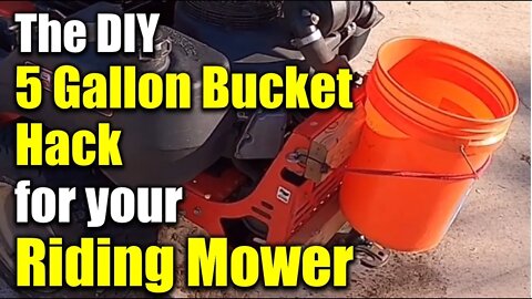 🔥DIY 5-Gallon Bucket Bracket Mount Hack for Your Zero Turn Garden Tractor & Riding Lawn Mower ✅