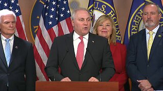 House Majority Leader Steve Scalise speaks to press on lowering energy costs - March 28, 2023