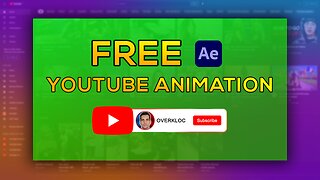 FREE Customizable YouTube Subscribe Animation - AE Template Download Link Included
