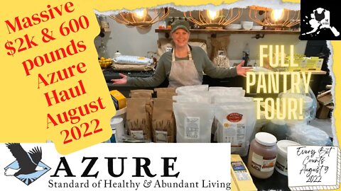 Massive Azure Haul & Full Pantry Tour ￼￼| #everybitcountschallenge | August 9 2022 | Alaska Shipping