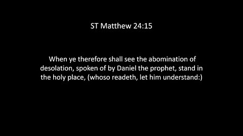 ST Matthew Chapter 24