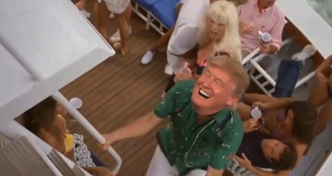 Trump In Caddyshack boat scene by William-of-Ockham