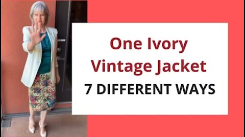 One Ivory Vintage Jacket and 7 Different Ways to Wear It