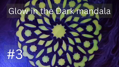 Beautiful Glow in the Dark mandala PART 3 #pouringacrylics #haappyflow #mandala