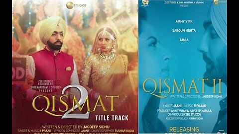 B Praak Song Qismat 2 Title Track | Ammy Virk | Sargun Mehta | Jaani | Punjabi Sad Song