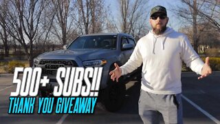 500 Subs GIVEAWAY!!