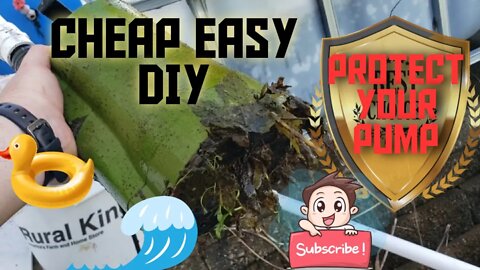 The cheap easy DIY way to Protect your water pump in your aquaponics / hydroponics pond