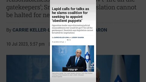 #Israel #Lapid #netanyahu #reform #obedient #puppet #theocracy #news