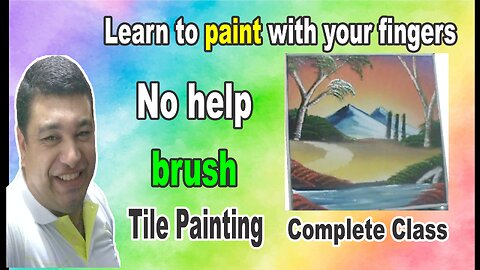 Video Tile painting class by Rafael Dourado