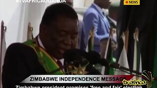 ZIMBABWE INDEPENDENCE MESSAGE: Zimbabwe president promises 'free and fair' election