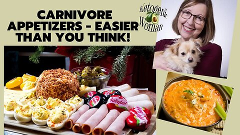Carnivore Appetizers | Easy keto and carnivore appies: Hot Chicken Dip, Cheeseball, Charcuterie