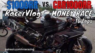 S1000RR vs. CBR1000RR MONEY RACE CRASH @PacificRaceways #LorenzoComeback Pt.11 Irnieracing RaceVlog