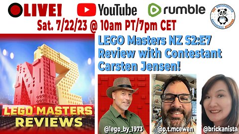 LEGO Masters New Zealand S2:E7 with Contestant, Carsten Jensen!!!