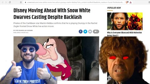 Disney Snow White The Dwarfs Are Back In Town! Peter Dinklage Gonna Be Mad! Grumpy Actor Speaks
