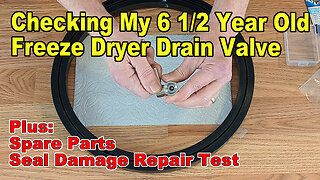 Checking My 6 1/2 Year Old Drain Valve + Spare Parts List & Seal Damage Repair Test