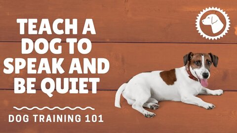 How To Teach A Dog To Speak And Be Quiet | DOG TRAINING 🐶 #BrooklynsCorner