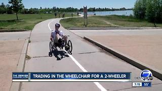 Paralyzed bicyclist overcomes the odds to return to the sport he loves