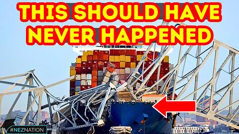 🚨UNSEEN Footage of the Baltimore Bridge Collapse! Should This Ship Have Been in Maryland?