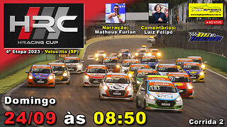 🔴 HRACING CUP | Corrida 2 | 4ª Etapa 2023 | Velocitta (SP) | Ao Vivo