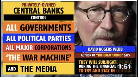 Central Banks control ALL governments, political parties, corporations, ‘The War Machine’, & media
