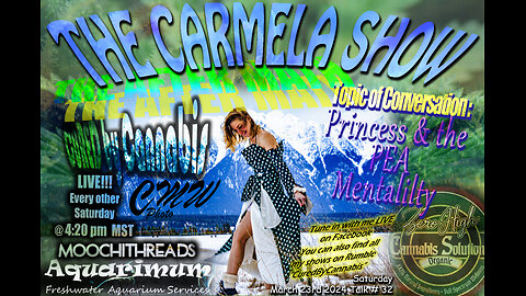 CBC -The AFTERMATH Talk# 32 The Carmela Show "Princess and the PEA Mentality"