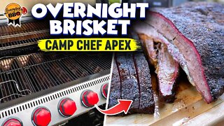 OVERNIGHT Grass Fed Brisket on the Camp Chef APEX Pellet Grill | How to Smoke Brisket Camp Chef APEX