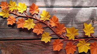 How to make paper leaves//Amazing Paper Leaves making//DIY Paper Leaf//Paper Craft