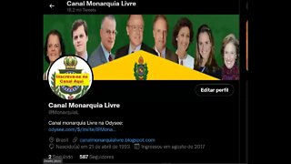 Twitter do Canal Monarquia Livre cresce e brasileiros buscam informações da Família Imperial