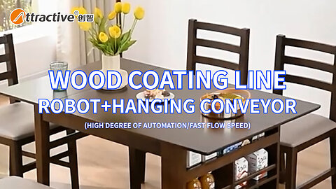Robot Automatic Wood Chair Painting Line