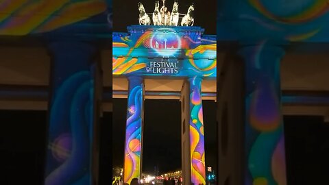 🈴🈴✴️✴️❇️🚹🚹☮️☮️ ✨ Festival of Lights 2023 - Improved Audio Brandenburger Tor📽📽#festivaloflights