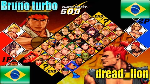 Capcom Vs. SNK 2 Mark Of The Millennium 2001 (Bruno turbo Vs. dread_lion) [Brazil Vs. Brazil]