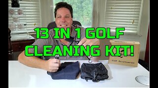 13 in 1 Golf Cleaning Kit - Bag Tees - Towel - and More