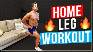 HOME LEG WORKOUT! Build Muscle | No Equipment | Alex Crockford
