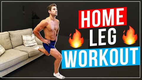 HOME LEG WORKOUT! Build Muscle | No Equipment | Alex Crockford