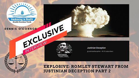 💥World Exclusive. 💥Romley Stewart of Justinian Deception is back. Pt 1 of his live presentation.