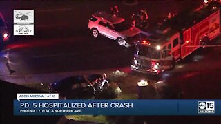 Multiple hurt including 3 teens after crash at 7th Street and Northern