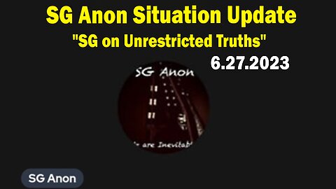 SG Anon Situation Update: "SG on Unrestricted Truths"