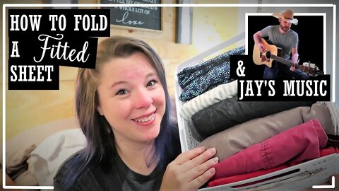 How To Fold A Fitted Sheet//Jay's Music//HH How To Episode 1