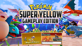 Pokemon Super Yellow Gameplay Edition - Fan-made Game, You can build your dream team with mega, z,..