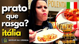 POLENTA FAST FOOD ITALIANO - COMIDA DE RUA NA ITALIA