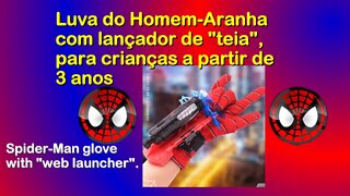 Luva do Homem-Aranha com lançador de "teia". Spider-Man glove with "web launcher".