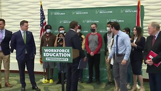 Governor DeSantis tells students to take their masks off