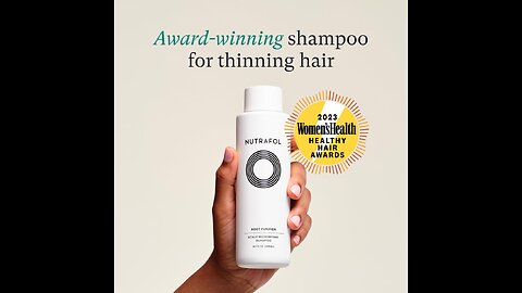 Nutrafol Shampoo, Cleanse and Hydrate Hair and Scalp, Improves Hair