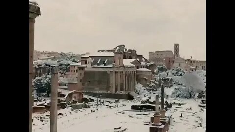 Snow day in Rome